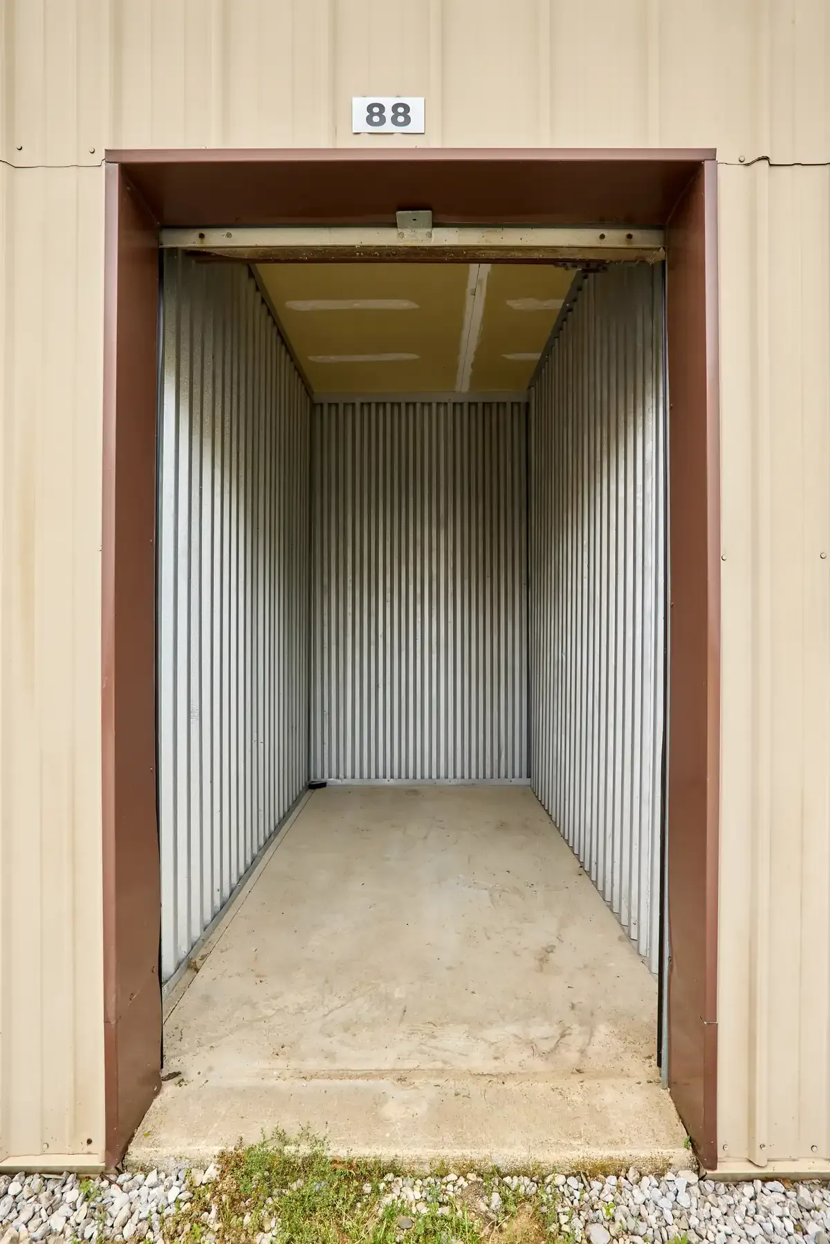 Inside unit KO Storage of Doylestown, OH